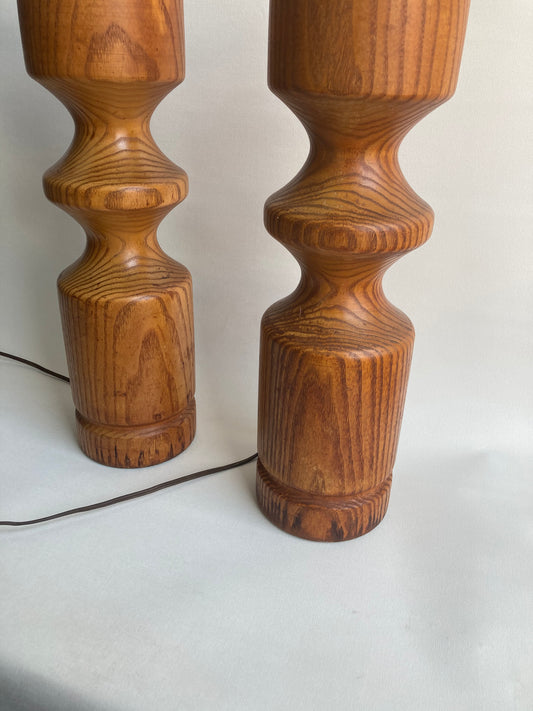 XL Turned Wood Lamps