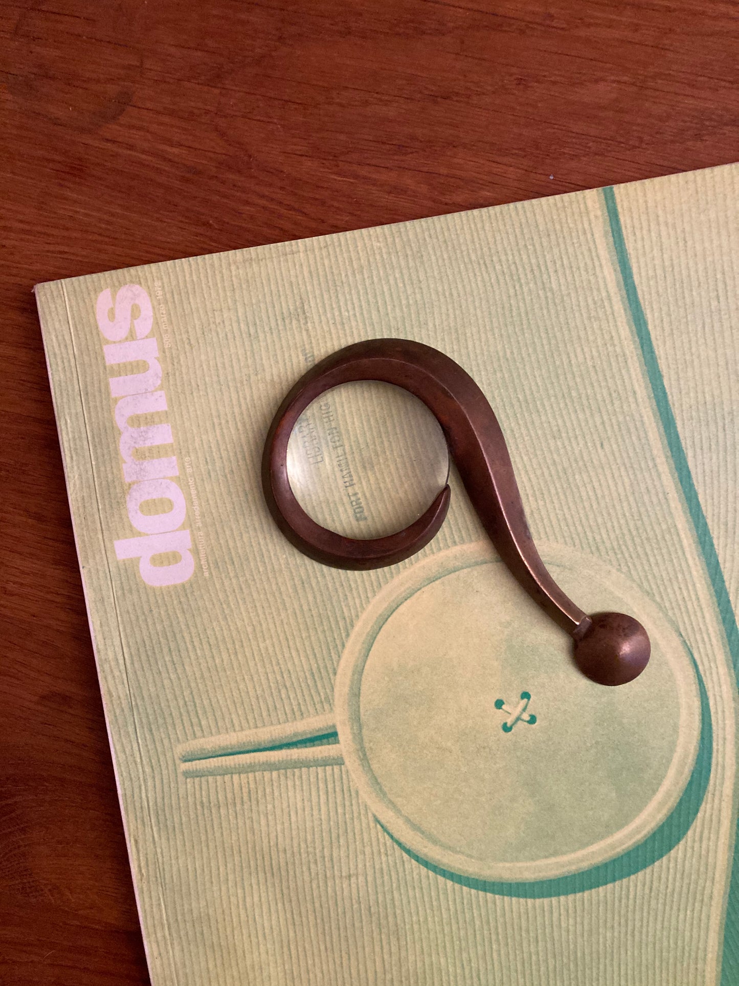 Solid Brass "?" Magnifying Glass