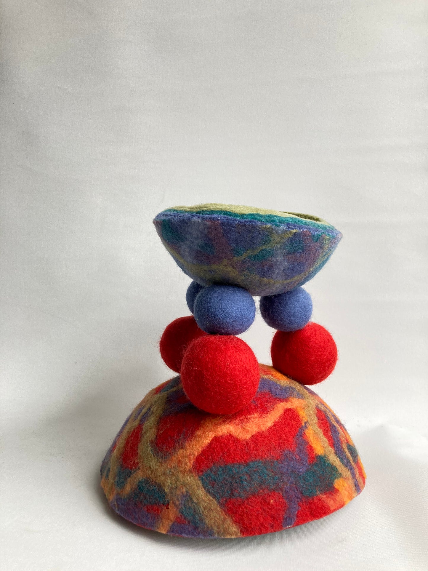 Layered Felt Bowls/Soft Sculptures