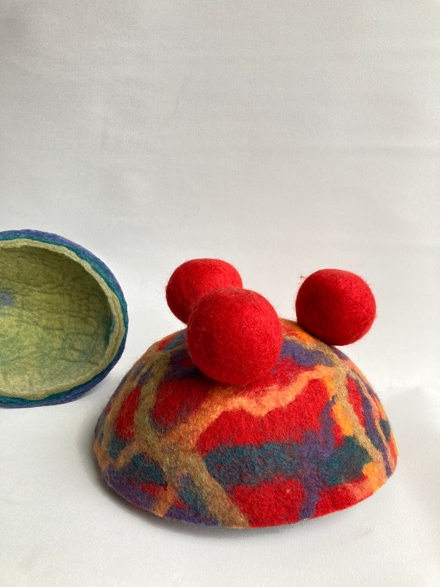 Layered Felt Bowls/Soft Sculptures