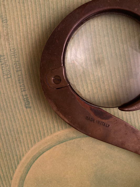 Solid Brass "?" Magnifying Glass